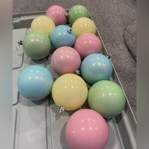 Pastel Christmas Ornaments Set